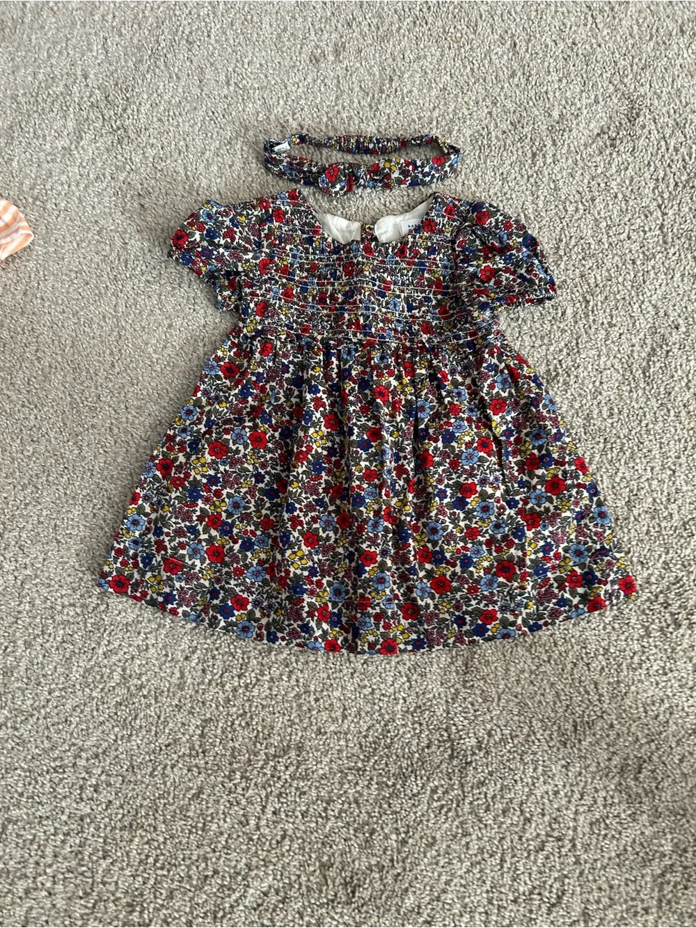 Baby Gap 6-12 Month Floral Dress with Headband